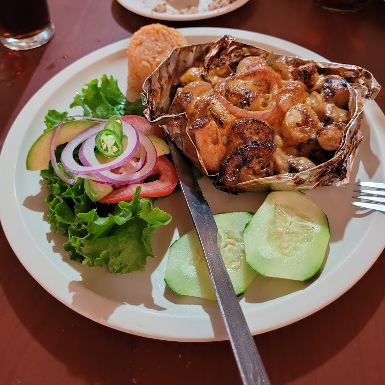 Camarones empanizados para degustar